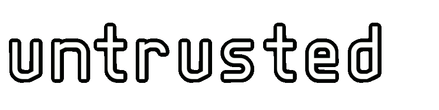 Untrusted logo